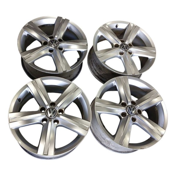 Jogo Rodas Aro 17 Volkswagen Passat 2013 Prateado