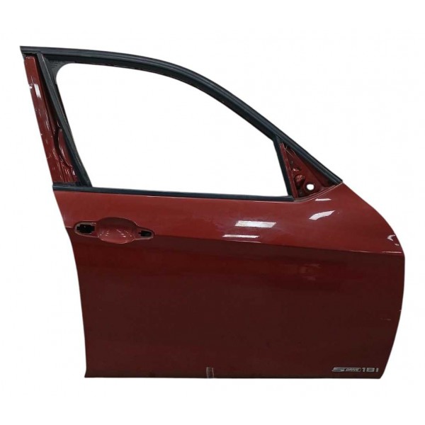 Porta Dianteira Direita Lata Bmw X1 2012 Dianteira Direita Vermelho