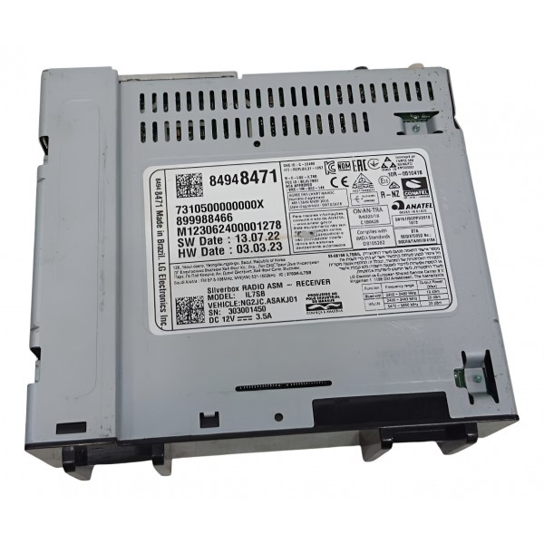 Central Modulo Multimídia Chvrolet Tracker 12t 2023 84948471