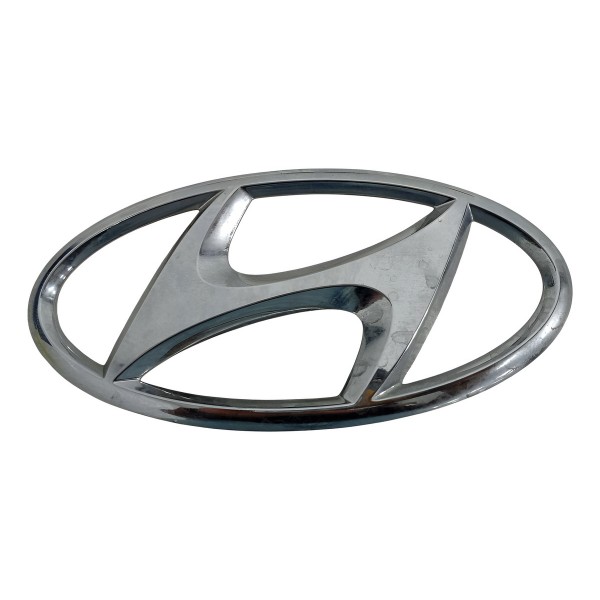 Emblema Hyundai Hb20 1.0 M Comfort 2022 2023 Detalhe Prateado