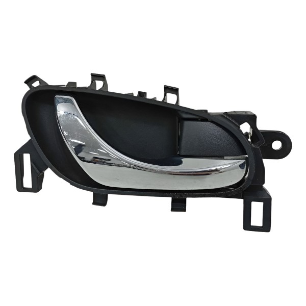 Maçaneta Interna Porta Traseira Direita Nissan Frontier 2017 Preto Traseira