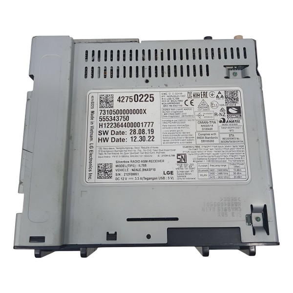 Modulo Multimidia Radio Gm Tracker 2020 Preto