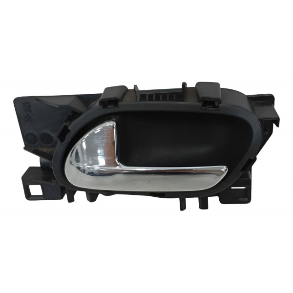 Maçaneta Interna Porta Traseira Direita Citroën C3 2014 Preto Traseira