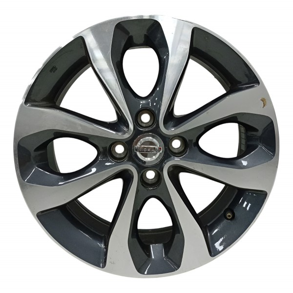 Roda Liga Leve Aro 16 Nissan March Versa 2023 Prateado