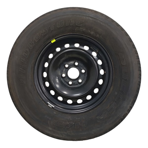 Estepe Roda Ferro Aro 16 Pneu 265/70r16 Vw Amarok 2014 Preto