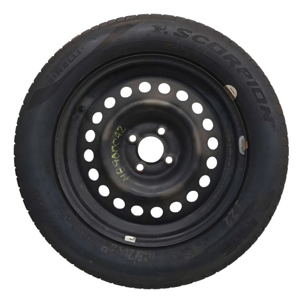 Estepe Roda Ferro Aro 16 Pneu 205/60r16 92h Kicks 2022 N1 Preto