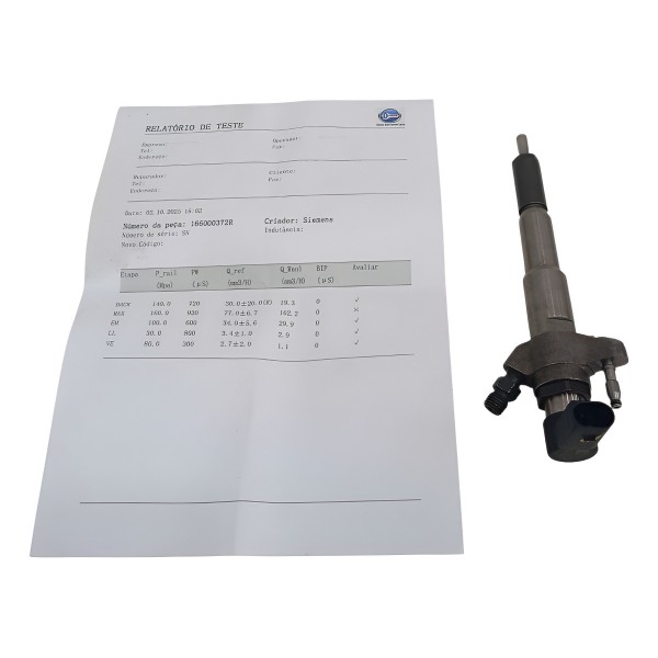 Bico Injetor Testado Nissan Frontier 2022 N3 220v