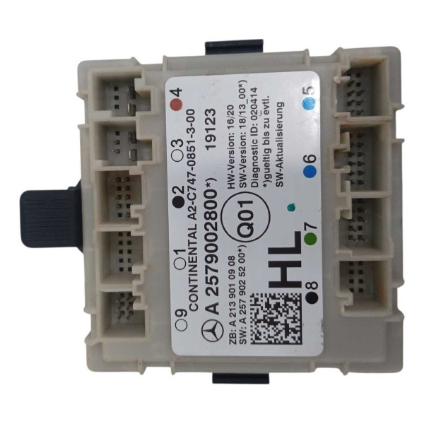 Modulo Conforto Porta Tras Esq Mercedes Cls 450 Amg 2019