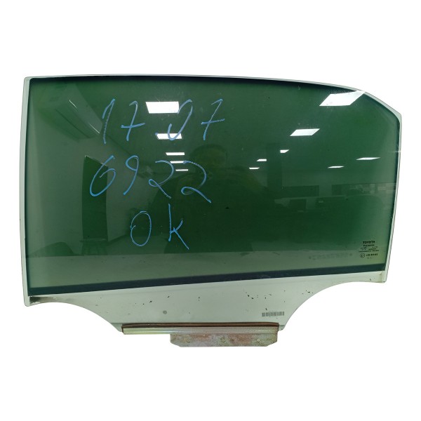 Vidro Porta Traseiro Esquerdo Toyota Corolla 2012