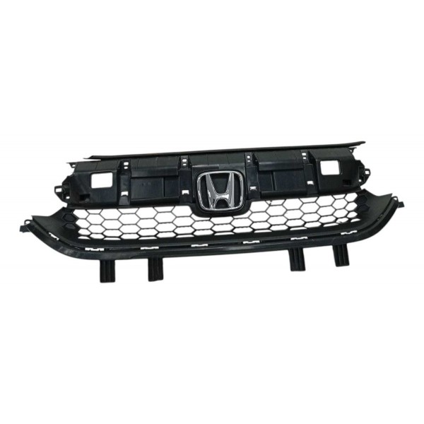 Grade Frontal Parachoque Honda City Hatch 2023 Cinza-escuro Brilhante