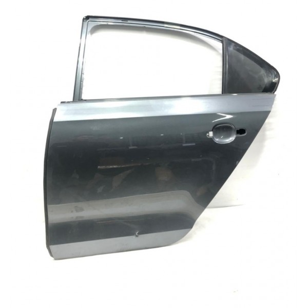 Porta Lata Traseira Esquerda Vw Jetta 2015 Detalhe Preto